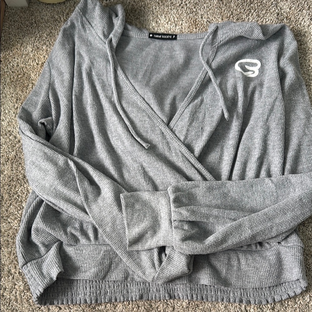 CycleBar Wrap Sweater